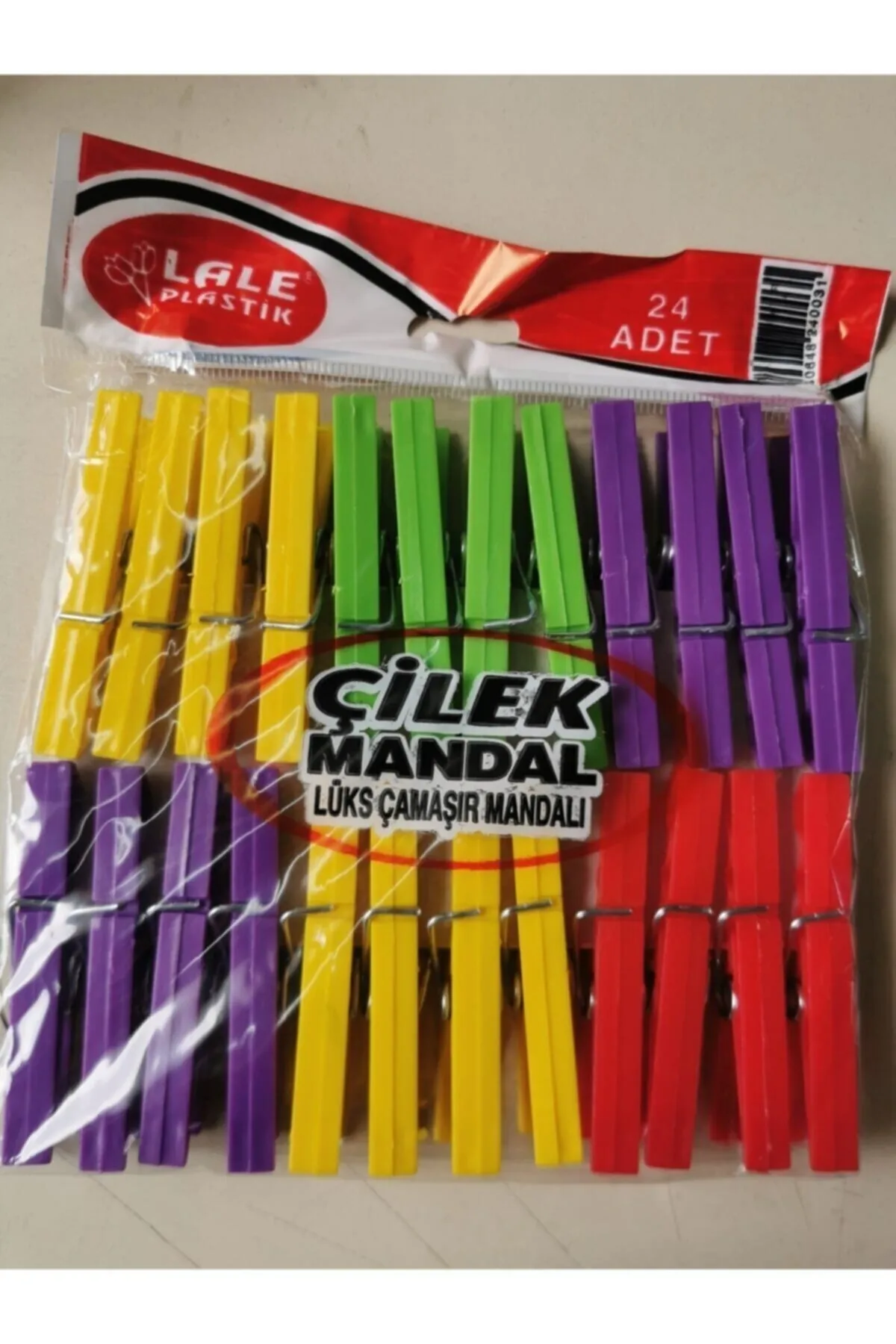 24 Plastik Çilek Mandal Lisinya-L003 - Lisinya