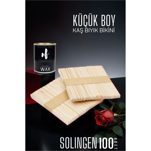 Lisinya Ağda Spatulası Solingen Küçük Boy 100 ADET - Lisinya