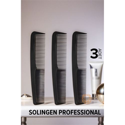 Lisinya Erkek Cep Tarağı 12 Cm 3 ADET Solingen ProfessionaL - Lisinya