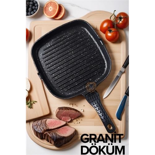 Lisinya Döküm Granit Izgara Tavası Laviolette Design - Lisinya