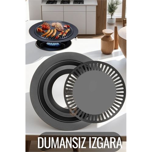 Lisinya Kokusuz Dumansız Izgara Su Hazneli Ocak Üstü Grill - Lisinya