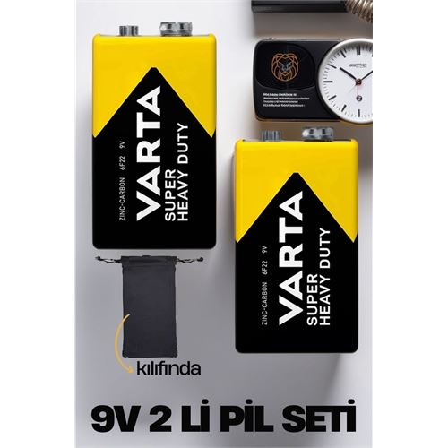 Lisinya 9 Volt 2 li Kılıflı Pil Seti Varta - Lisinya