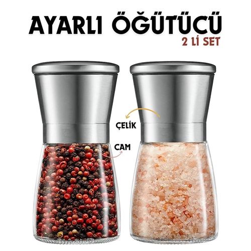 Lisinya 2 li Baharat Tuz Öğütücü Set Dees Dickerhoof Design - Lisinya