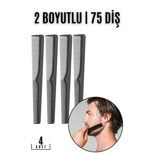 Lisinya Sakal Bıyık Saç Tarağı 4 lü SET Jess Design - Lisinya