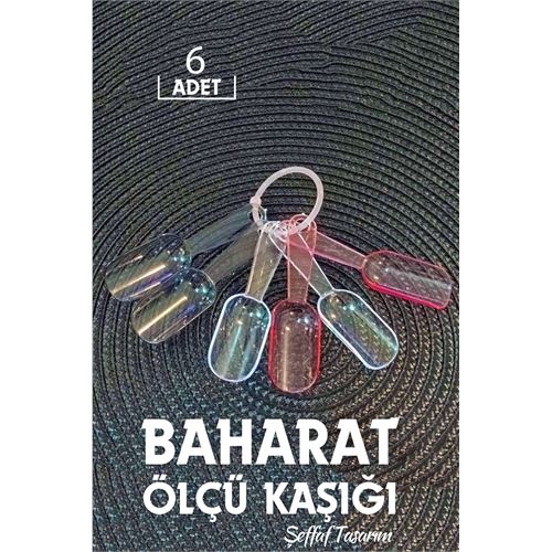 Lisinya 6 lı Şeffaf Baharat Kaşığı Camino Design - Lisinya