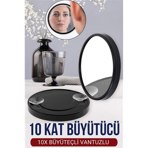 Lisinya 9 Cm 10X Büyüteçli Makyaj Aynası - Lisinya