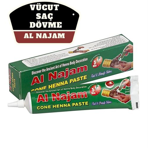 Lisinya Al Najam Siyah Vücut Saç Dövme Hint Kınası - Lisinya