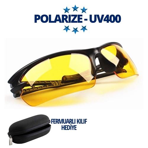 Lisinya Polarize UV400 Sarı Camlı Güneş Gözlüğü - Lisinya