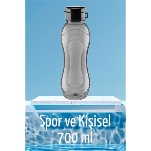 Lisinya Prime Matara 700 ml SİYAH Spor ve Kişisel Matara - Lisinya