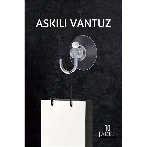 Lisinya Askılı Vantuz 10 ADET - Lisinya