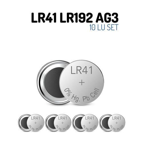 Lisinya LR41 LR192 AG3 1.55V 10 Adet Alkaline Pil - Lisinya