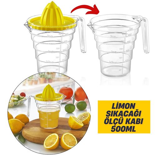 Lisinya Waugh Ölçülü 500 Ml Limon Portakal Sıkacağı - Lisinya