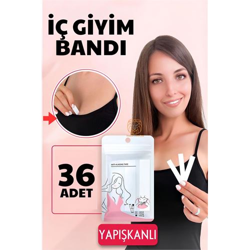 Lisinya İç Giyim Bandı Çift Taraflı Yapışkanlı Su Geçirmez 36 ADET - Lisinya