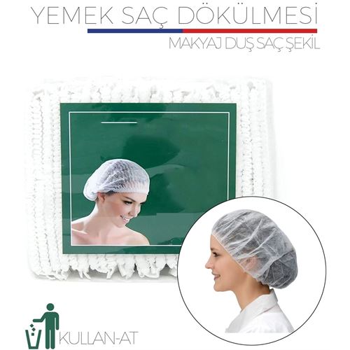 Lisinya 400 ADET Yemek Saç Dökülmesi Bonesi   Noble 718223 Toptan Paket - Lisinya