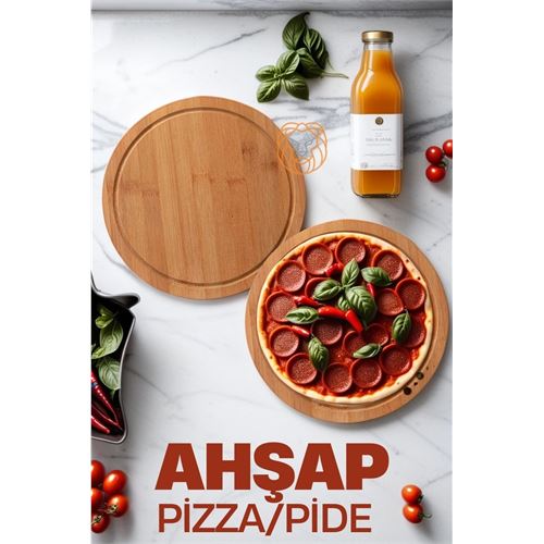 Lisinya 4 ADET Pizza Sunum ve Kesim Tahtası 719342 Toptan Paket - Lisinya