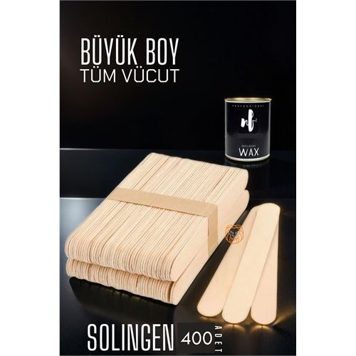 Lisinya 4 ADET Ağda Spatulası Solingen BÜYÜK BOY 100 ADET 719550 Toptan Paket - Lisinya