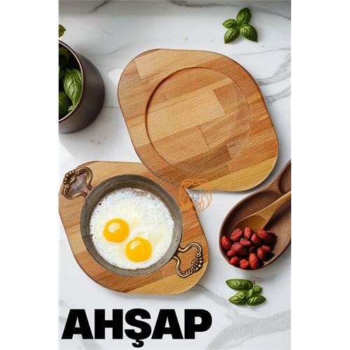 Lisinya 4 ADET Ahşap Sahan Altlığı 719344 Toptan Paket - Lisinya