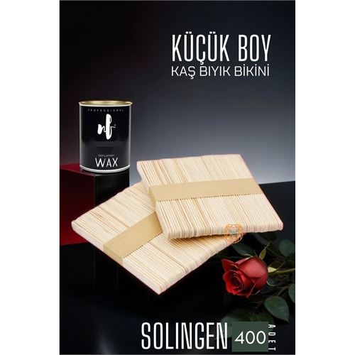 Lisinya 400 ADET Ağda Spatulası Solingen Küçük Boy 0 719424 Toptan Paket - Lisinya