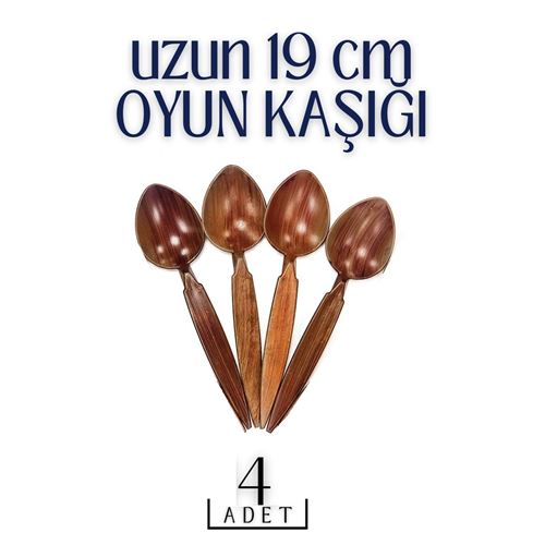 Lisinya 4 ADET Uzun Oyun Kaşığı 4 ADET 714518 Toptan Paket - Lisinya