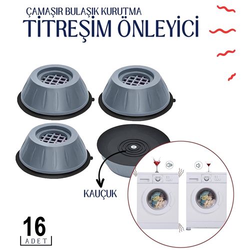 Lisinya 16 ADET Titreşim Önleyici Kauçuk  S.Langston Design 715742 Toptan Paket - Lisinya