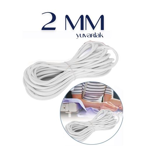 Lisinya 40 METRE Bel Paça Giysi Lastiği 2 mm 716720 Toptan Paket - Lisinya