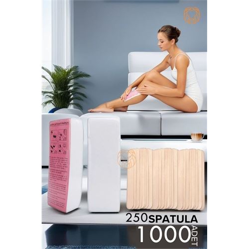 Lisinya 1000 ADET Spatulalı Ağda Bezi   715914 Toptan Paket - Lisinya