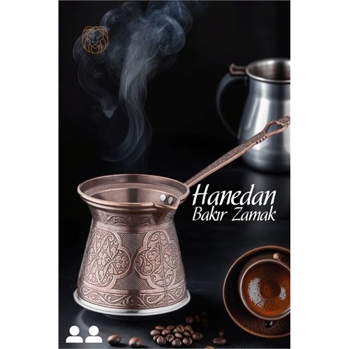 Lisinya 4 ADET İndüksiyon Tabanlı Bakır Cezve Hanedan 2 Kişilik 719238 Toptan Paket - Lisinya