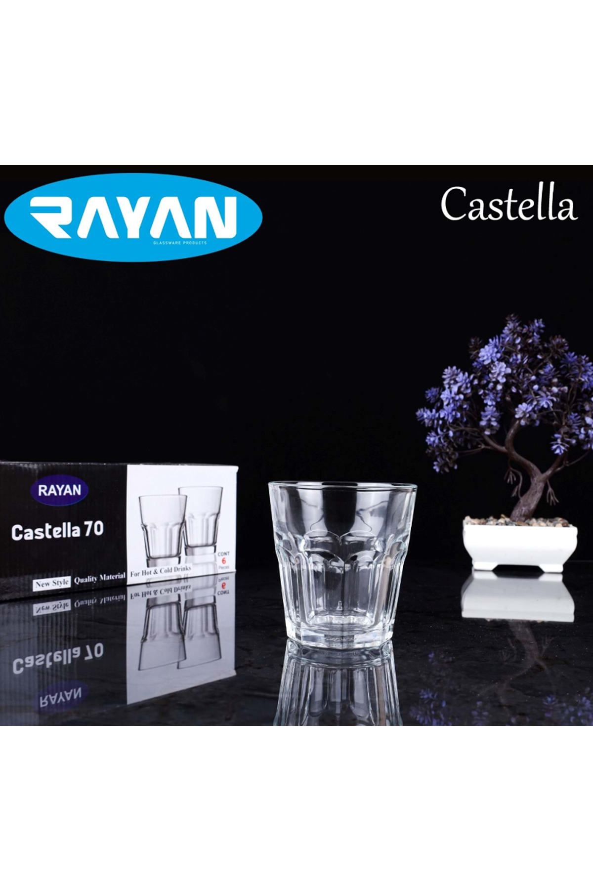 Castella 70 Model 6'lı Su Bardağı Lisinya-81732 - Lisinya