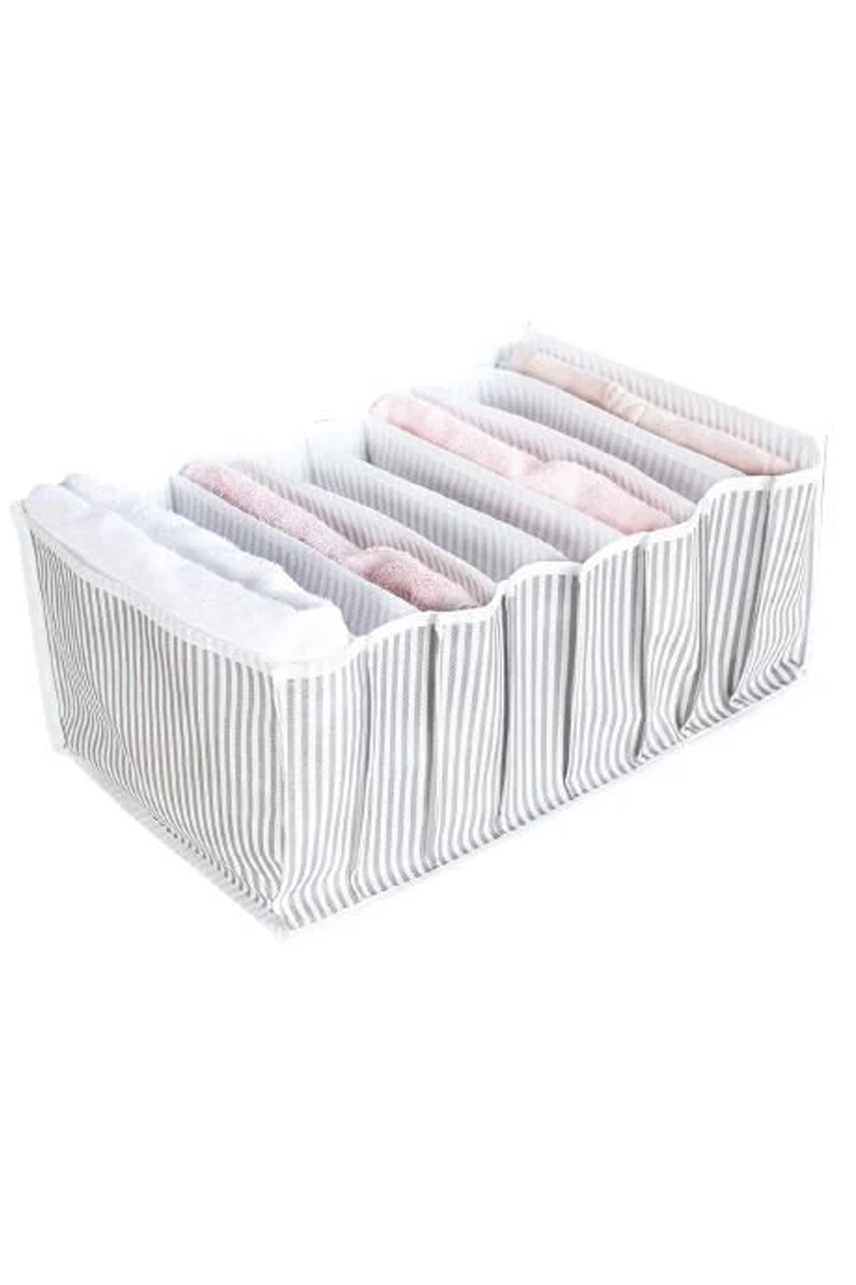 Çizgili Akordiyon Organizer L Boy 24x37x18 Cm Lisinya-EV354 - Lisinya