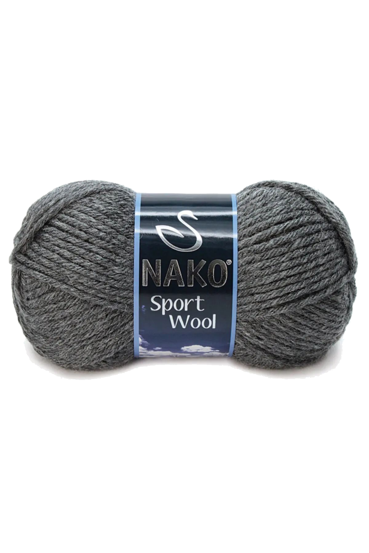 Sport Wool Atkı Bere Ceket Yelek Örgü İpi Yünü No: 193 Koyu Gri Melanj - Lisinya