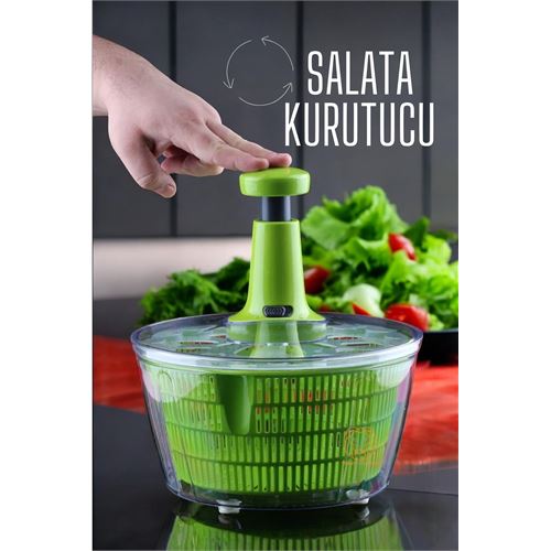 Lisinya Salata Kurutucu Üstten Basmalı Pratik - Lisinya