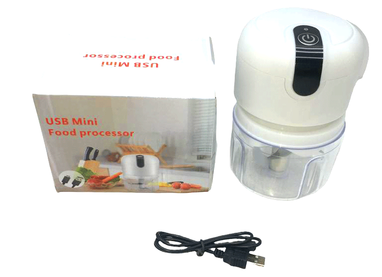 USB MİNİ FOOD PROCESSOR USB ŞARJLI MİNİ 3 BIÇAK BLENDER RONDO DOĞRAYICI 250ML (4767) - Lisinya