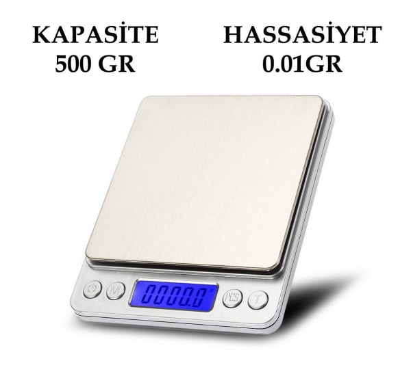 Dijital Hassas Terazi Tartı 500 gr./0.01 gr. I-2000 (4767) - Lisinya