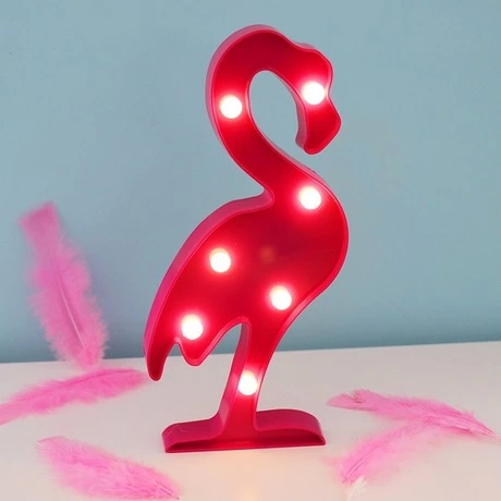 Led Işıklı Flamingo Gece Lambası - Lisinya