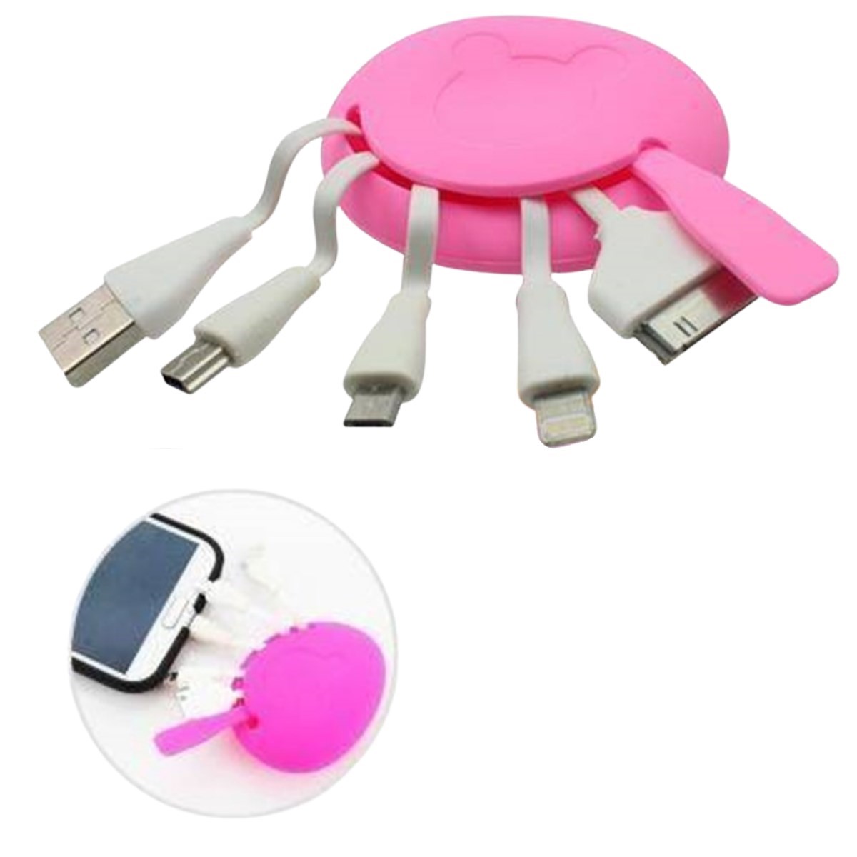 Çoklu USB Kablo Adaptörü Tasarım Harikası Çoklu USB Kutusu (4767) - Lisinya