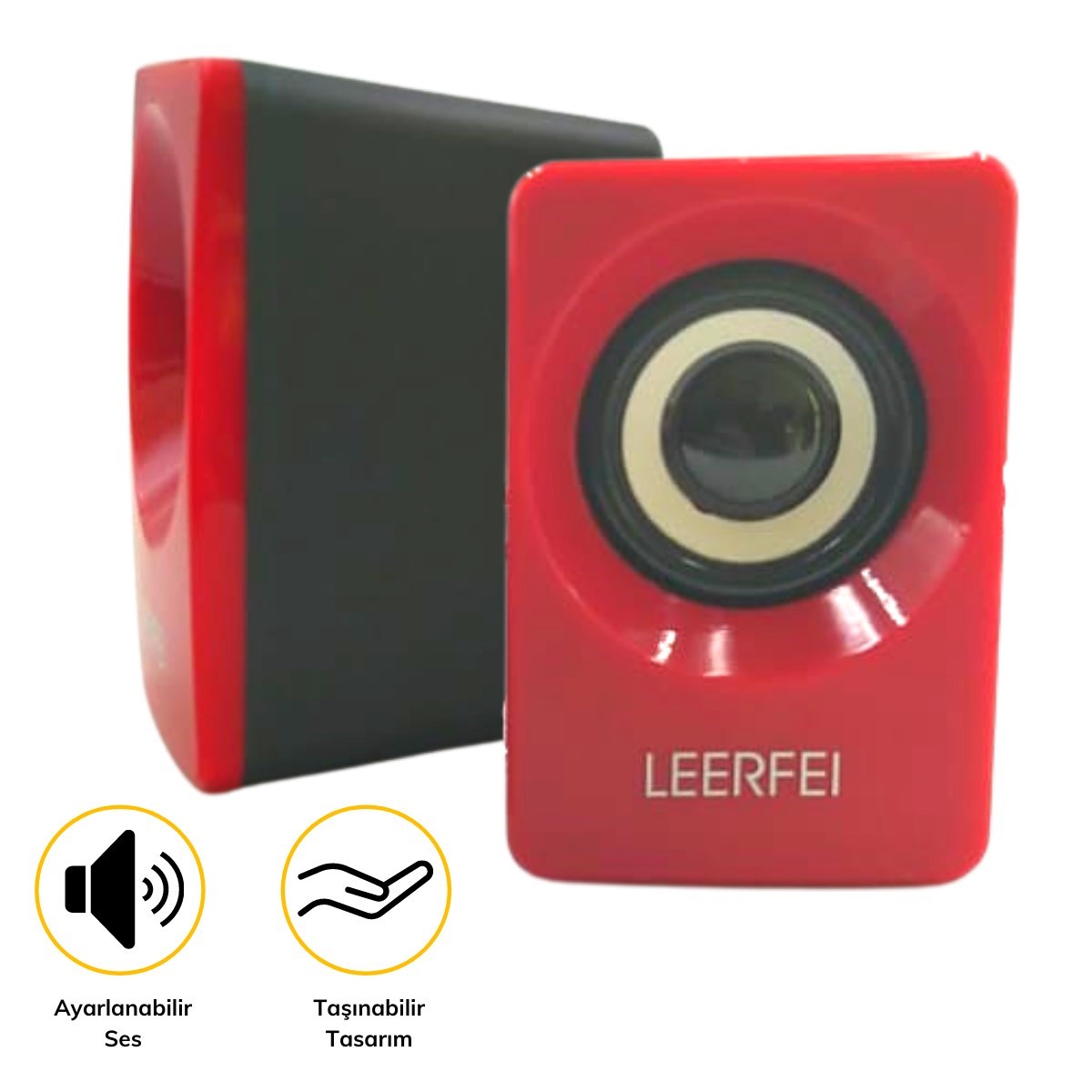 N62 1+1 Multimedia USB ve Jacklı Mini Hoparlör Yüksek Stereo Ses Sistemi (4767) - Lisinya