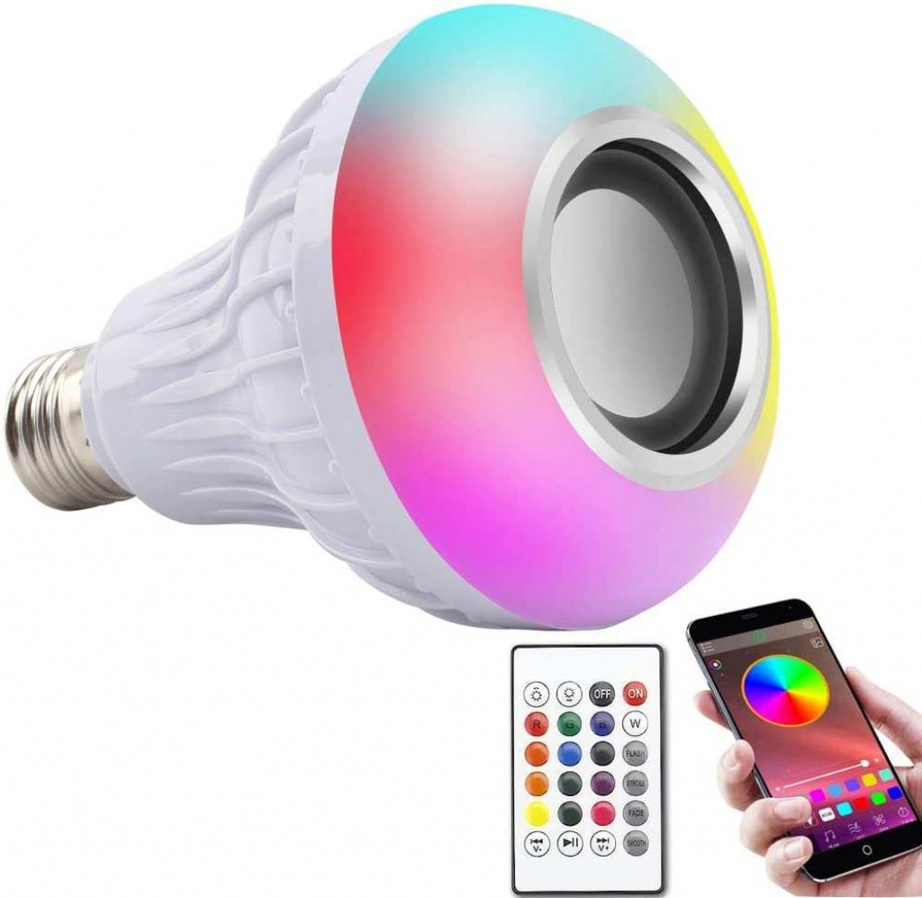 Bluetooth Hoparlör Akıllı Led Ampul Lamba (4767) - Lisinya