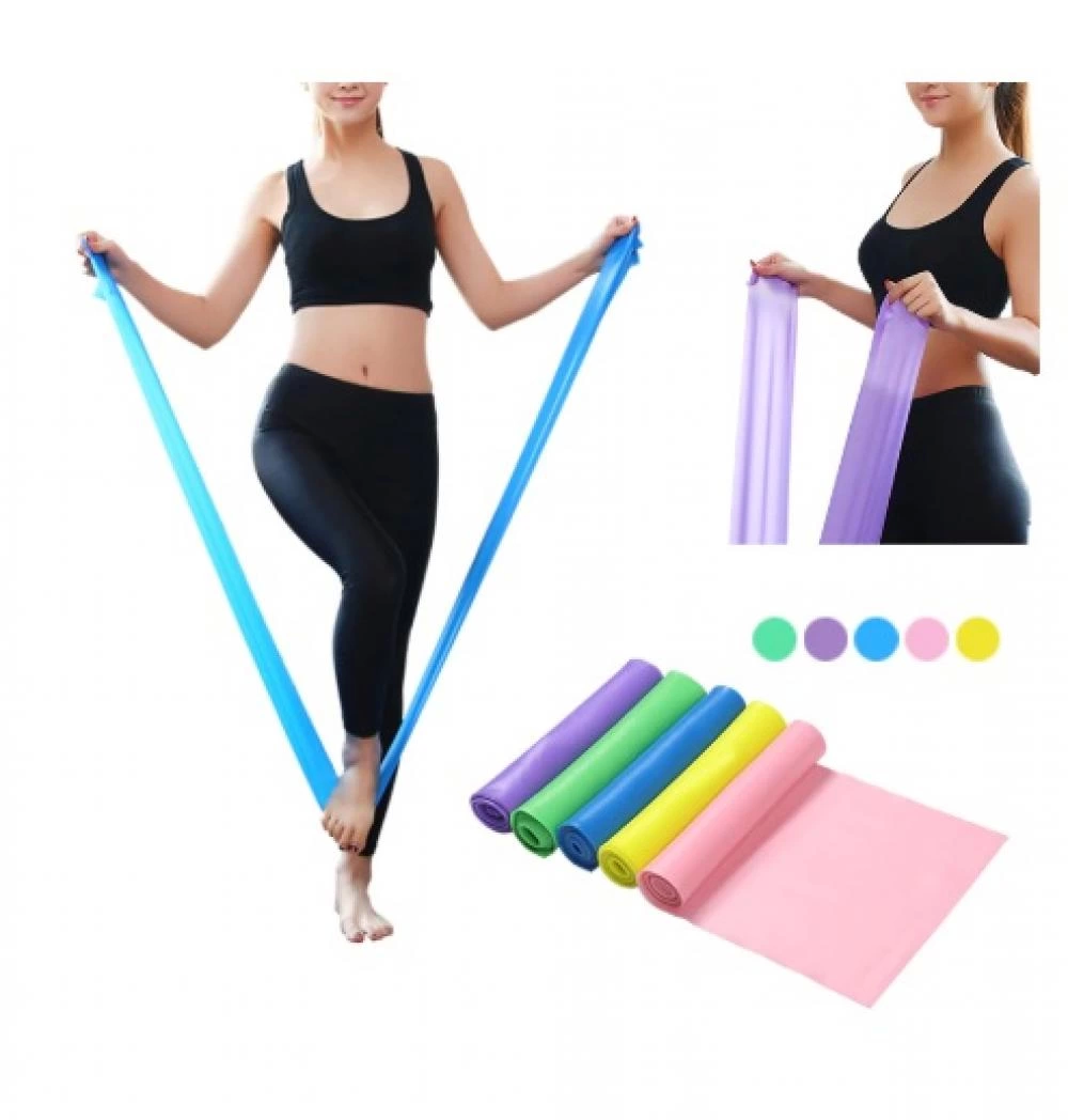 Sarı Pilates Lastiği Kolay Direnç Pilates 120 Cm*15 Cm*0.25 Mm - Lisinya