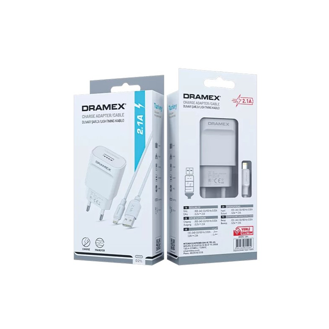 D21L CHARGE ADAPTER İPHONE USB SET 2.1A EV ŞARJ ALETİ (4767) - Lisinya