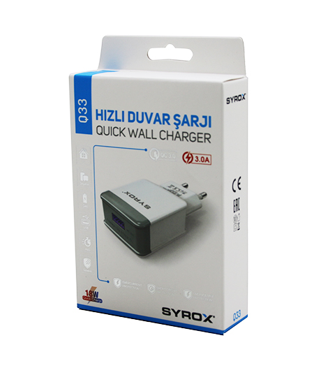 USB HIZLI EV ŞARJ ADAPTÖR BAŞLIK 18W (4767) - Lisinya