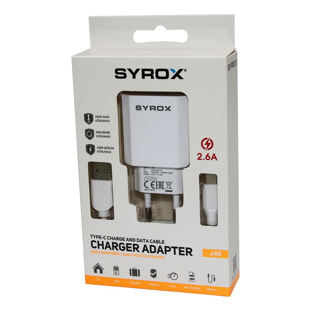 CHARGER ADAPTER TYPE-C USB SET 2.6A EV ŞARJ ALETİ (4767) - Lisinya