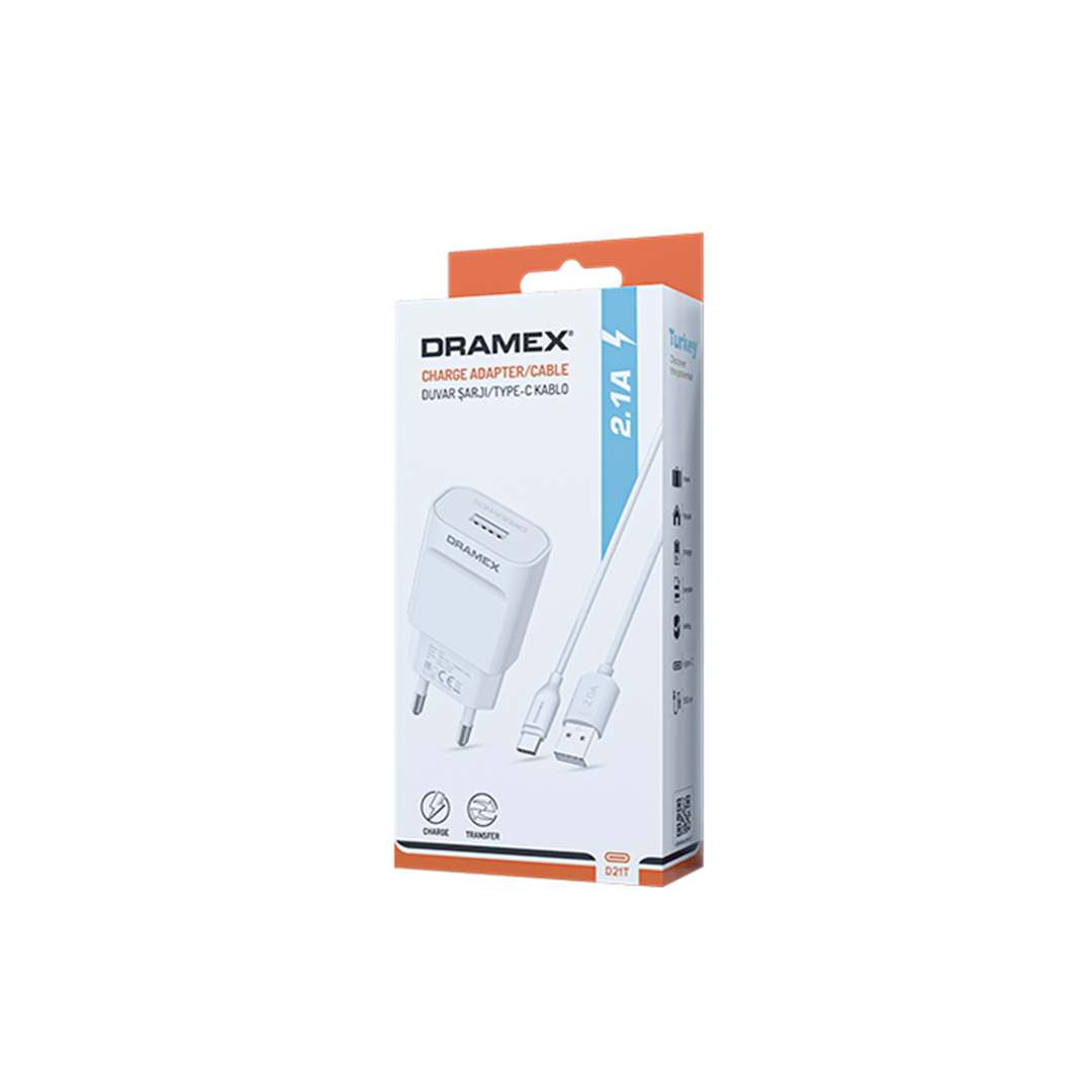 D21T CHARGER ADAPTER TYPE-C USB SET 2.1A EV ŞARJ ALETİ (4767) - Lisinya