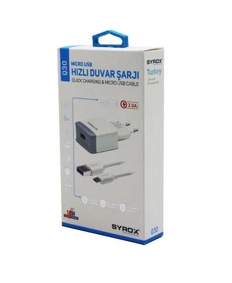 MICRO USB HIZLI 3.0A MİKRO SAMSUNG EV ŞARJ ALETİ (4767) - Lisinya