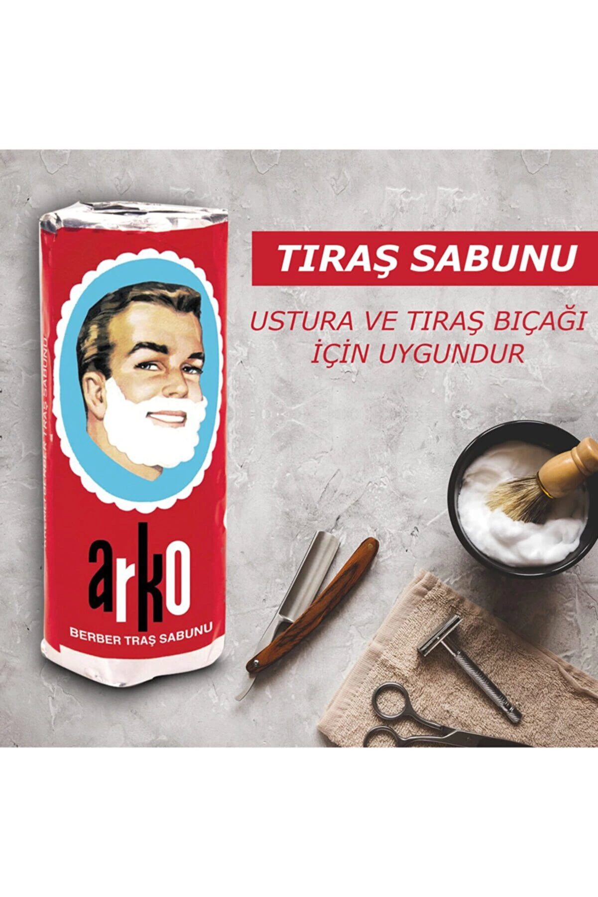 Arko 12'li Tıraş Sabunu 12x75 Gr - Lisinya