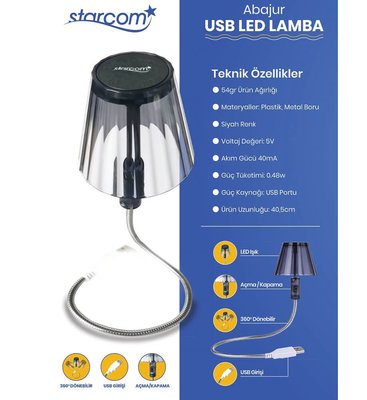 Abajur USB Led Lamba (4767) - Lisinya