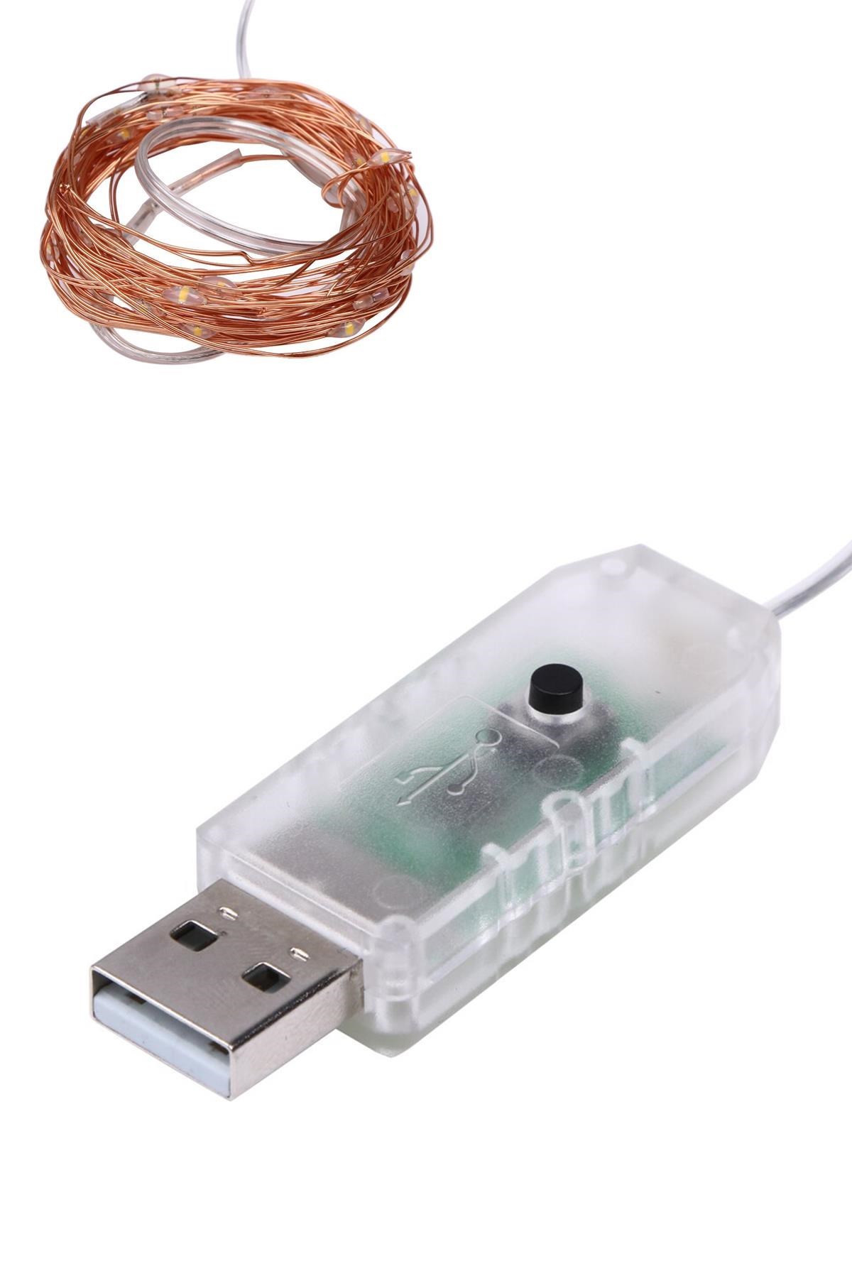 Yılbaşı ve Özel Konsept Dekorasyon 5 Mt USB Bağlantılı Led Işık (4767) - Lisinya