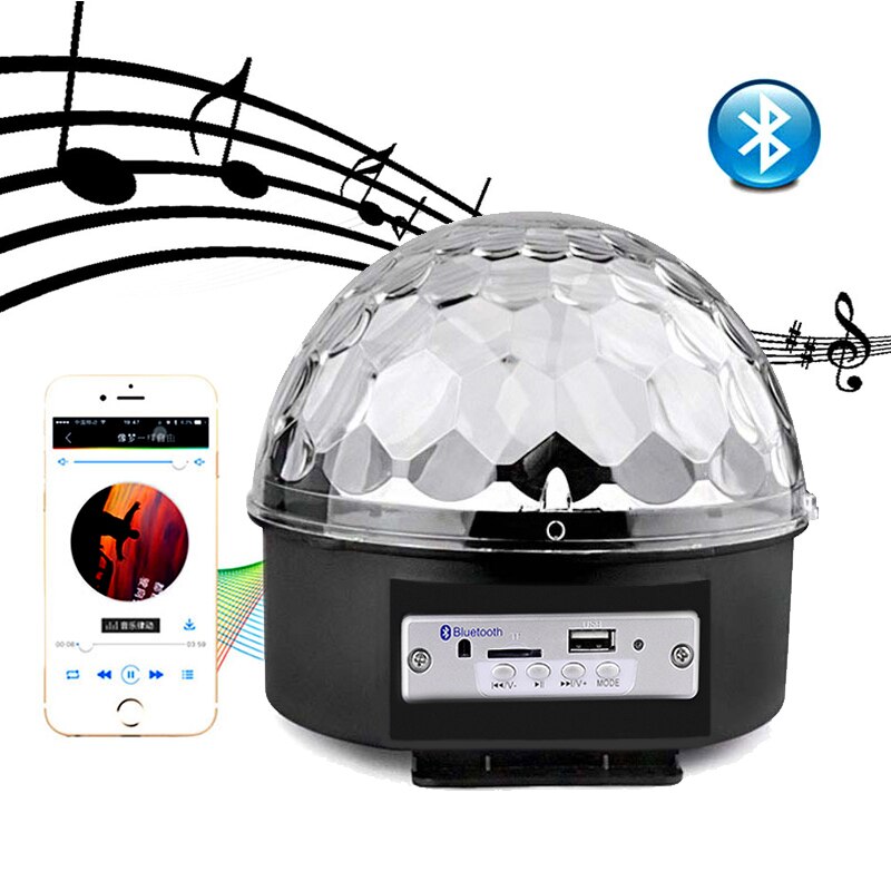 Bluetooth Sd Aux Usb Led Disko Lamba Topu Speaker (4767) - Lisinya