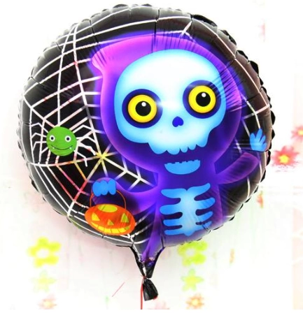 Halloween İskelet Hayalet Folyo Balon 18 İnç - Lisinya