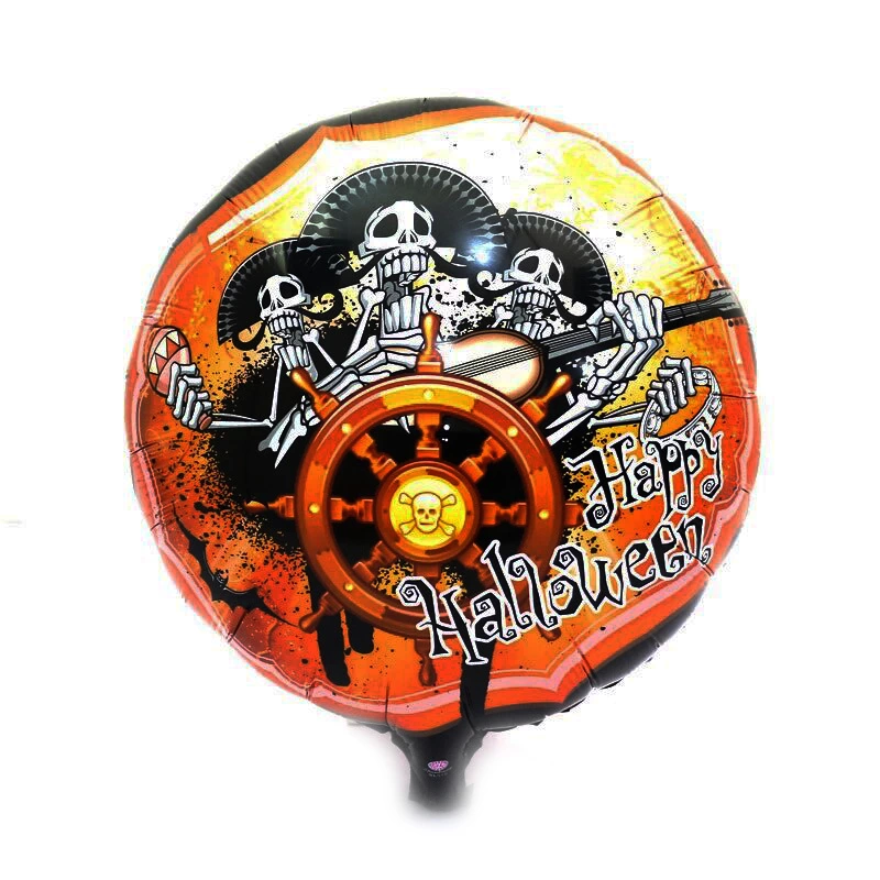 Kuru Kafalı Korsanlar Halloween Şekilli Folyo Balon 45 Cm - Lisinya