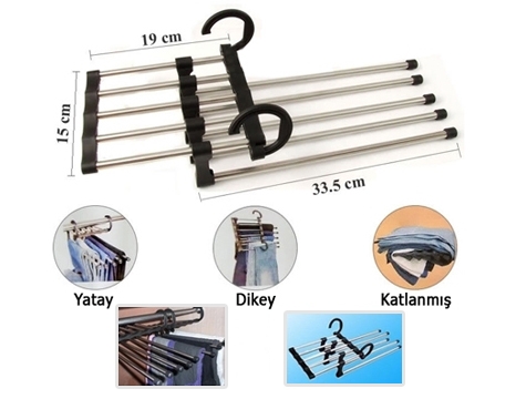 Magic Hanger 5in1 Pantolon Askısı (4767) - Lisinya